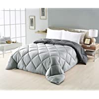 NH NOVOTEXTIL HOGAR Edredón nórdico de 350 g Reversible (Bicolor) Varias Medidas y Colores (Cama 90-150x240 cm- Gris…